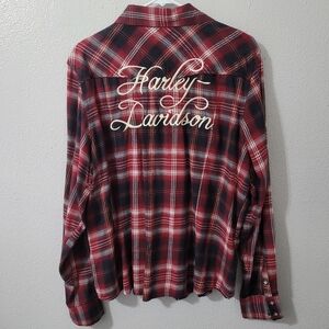 Harley Davidson Flannel size 1W